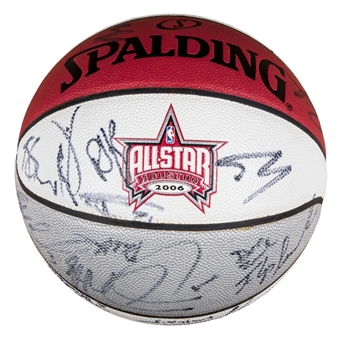 2006 NBA All Star Team Signed Spalding Official Basketball LE 1260/2006 with 30+ Signatures Including Bryant, ONeal, Iverson and Duncan (JSA)